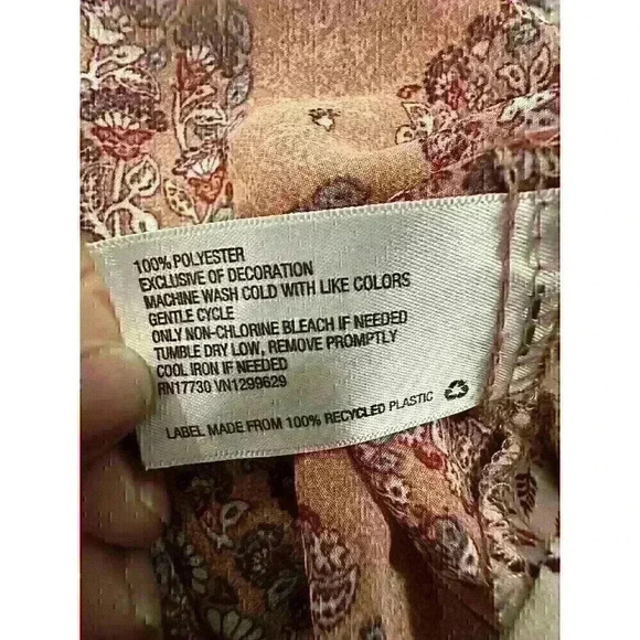 Knox Rose Floral Boho Pink Top Medium - Picture 10 of 10